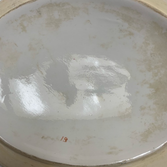 Antique hand-painted Floral porcelain tureen Satsuma style Cobalt Blue Gold Gilt - Picture 9 of 13